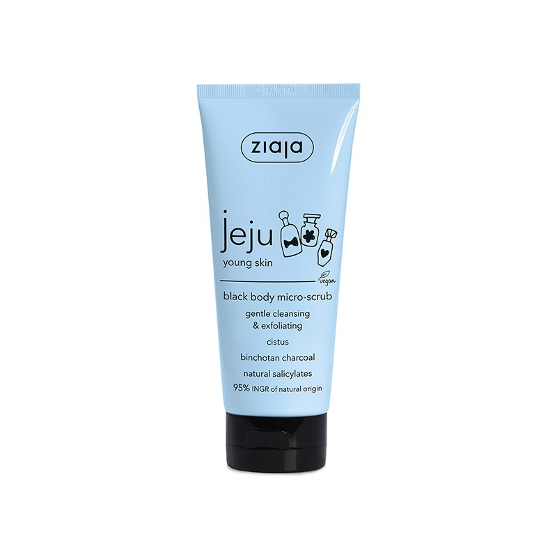 JEJU Microexfoliante corporal negro con carbón activo - ZIAJA