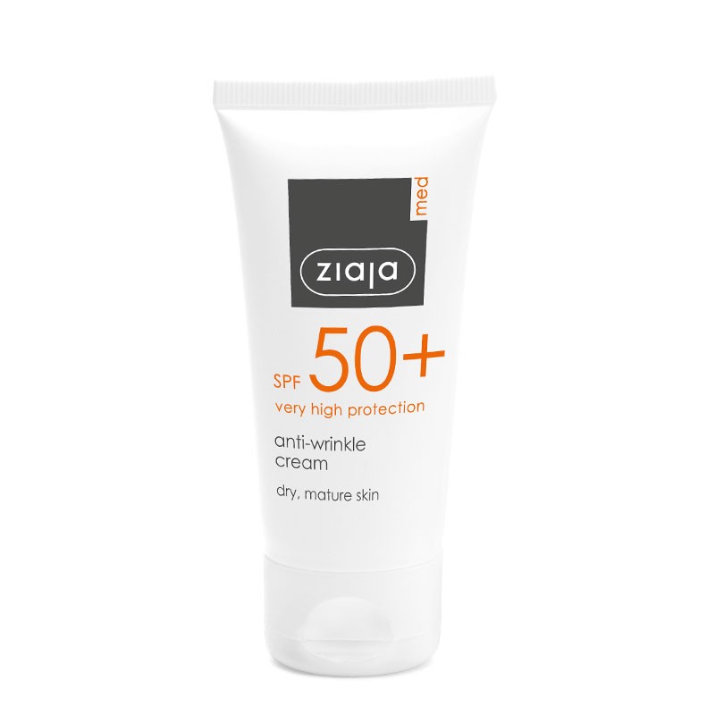 SPF 50+ Crema facial protectora antiarrugas - ZIAJA MED
