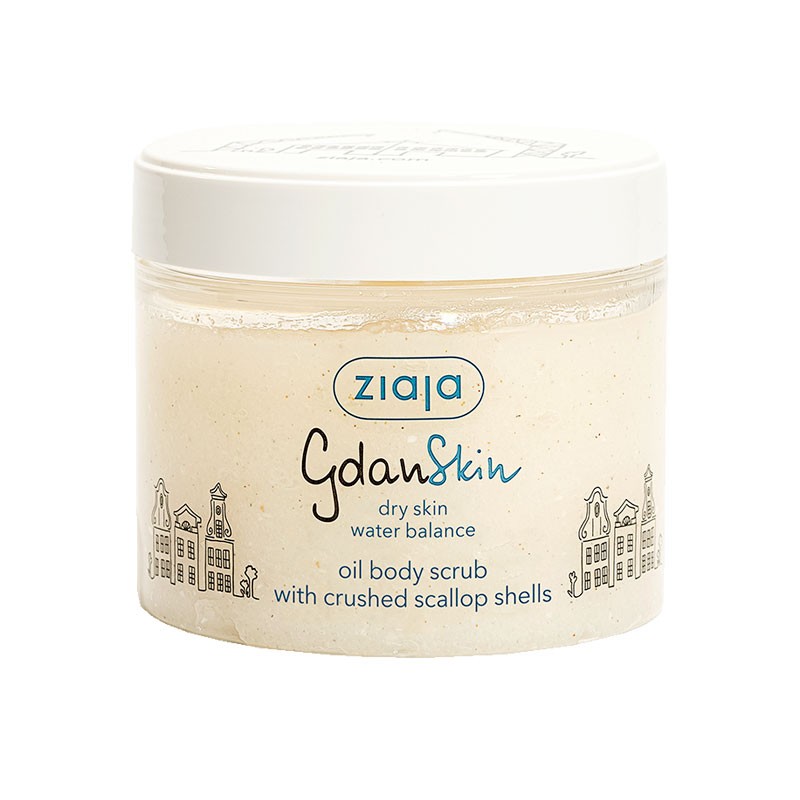 GDANSKIN Exfoliante corporal aceitoso con conchas de vieira molidas...